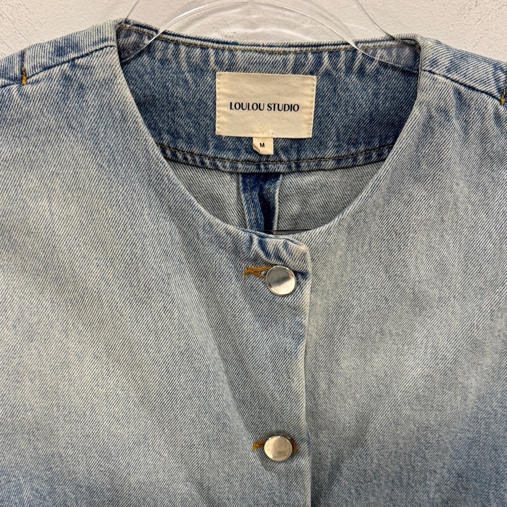 Loulou Studio Haro Faded Denim Jacket - Picture 4 of 5